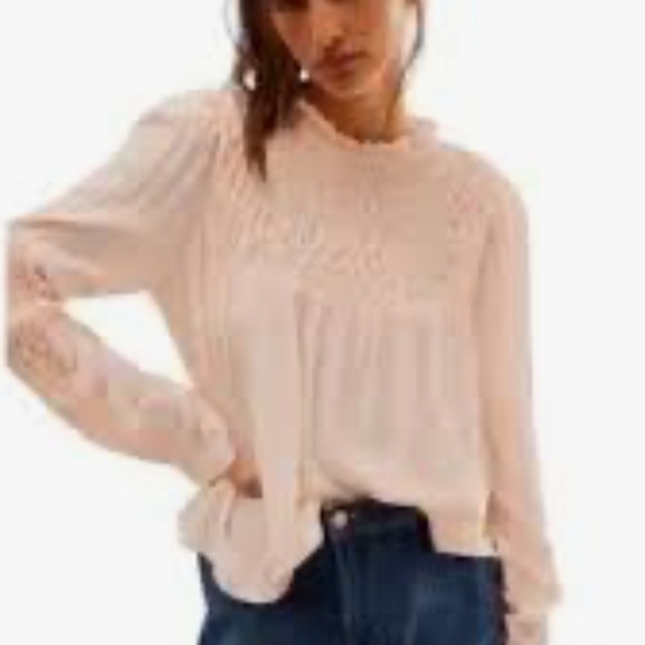 Free People NWOT boho long sleeve blouse - Picture 1 of 6